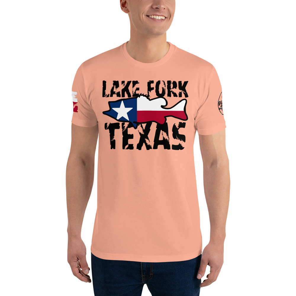 Lake Fork Texas Men's Fitted T-Shirt (Southern Serenade Series)