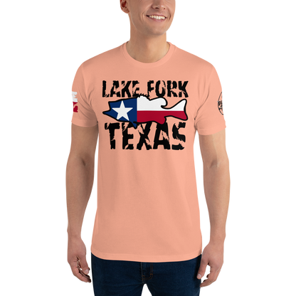 Lake Fork Texas Men's Fitted T-Shirt (Southern Serenade Series)