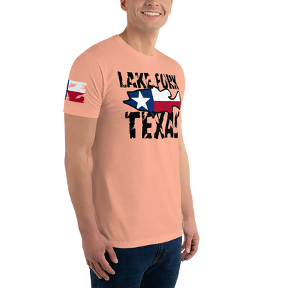 Lake Fork Texas Men's Fitted T-Shirt (Southern Serenade Series)