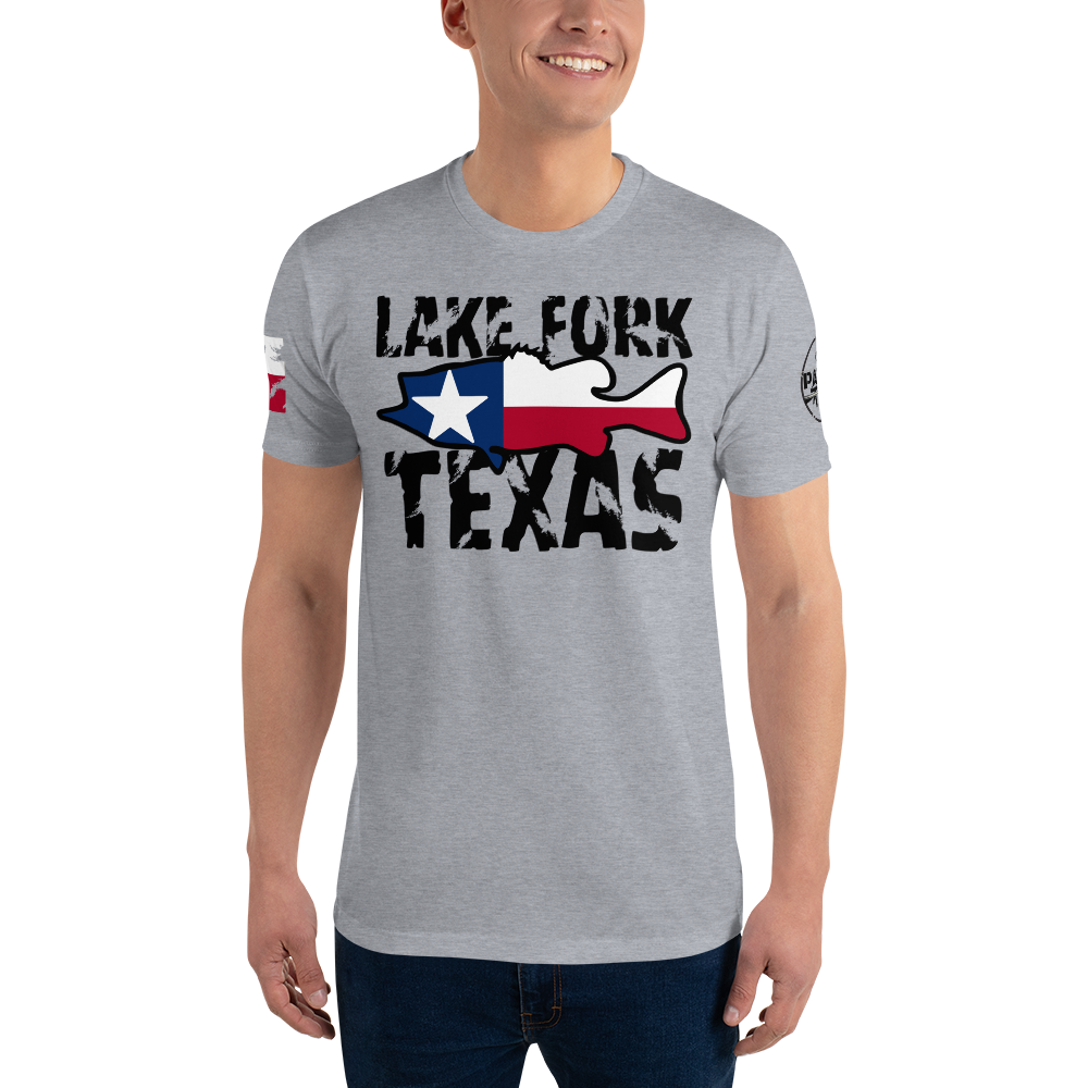 Lake Fork Texas Men's Fitted T-Shirt (Southern Serenade Series)