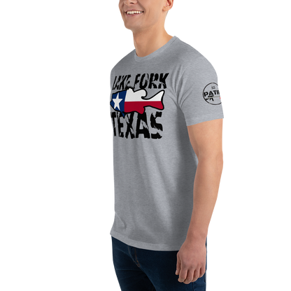 Lake Fork Texas Men's Fitted T-Shirt (Southern Serenade Series)