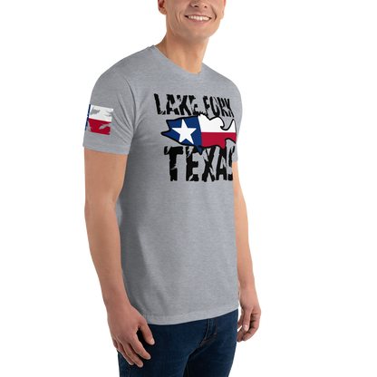 Lake Fork Texas Men's Fitted T-Shirt (Southern Serenade Series)