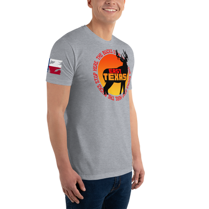 The Bucks Stop Here Men's Fitted T-Shirt (Southern Serenade Series)