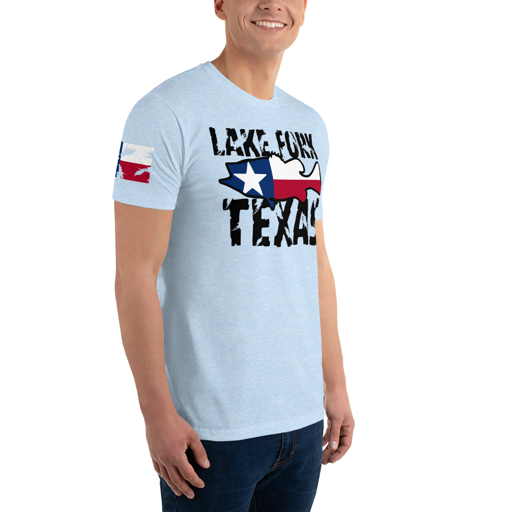 Lake Fork Texas Men's Fitted T-Shirt (Southern Serenade Series)