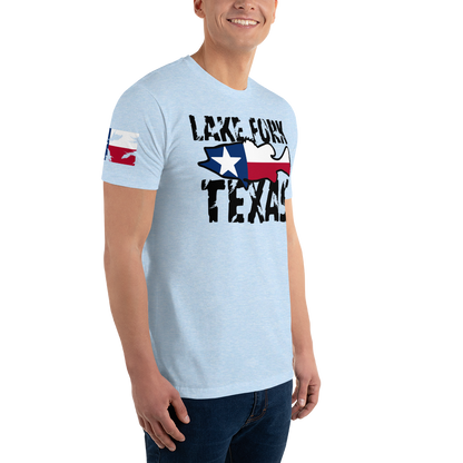 Lake Fork Texas Men's Fitted T-Shirt (Southern Serenade Series)