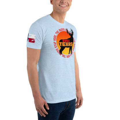 The Bucks Stop Here Men's Fitted T-Shirt (Southern Serenade Series)
