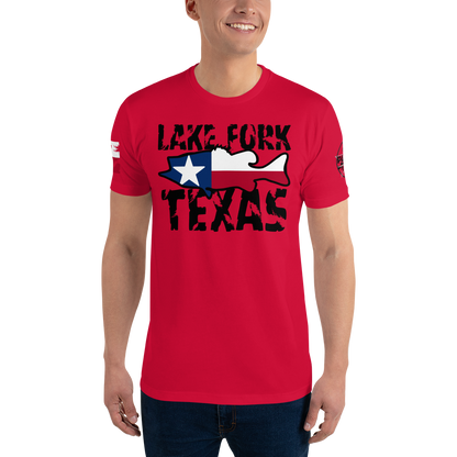 Lake Fork Texas Men's Fitted T-Shirt (Southern Serenade Series)