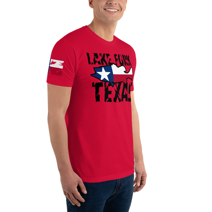 Lake Fork Texas Men's Fitted T-Shirt (Southern Serenade Series)