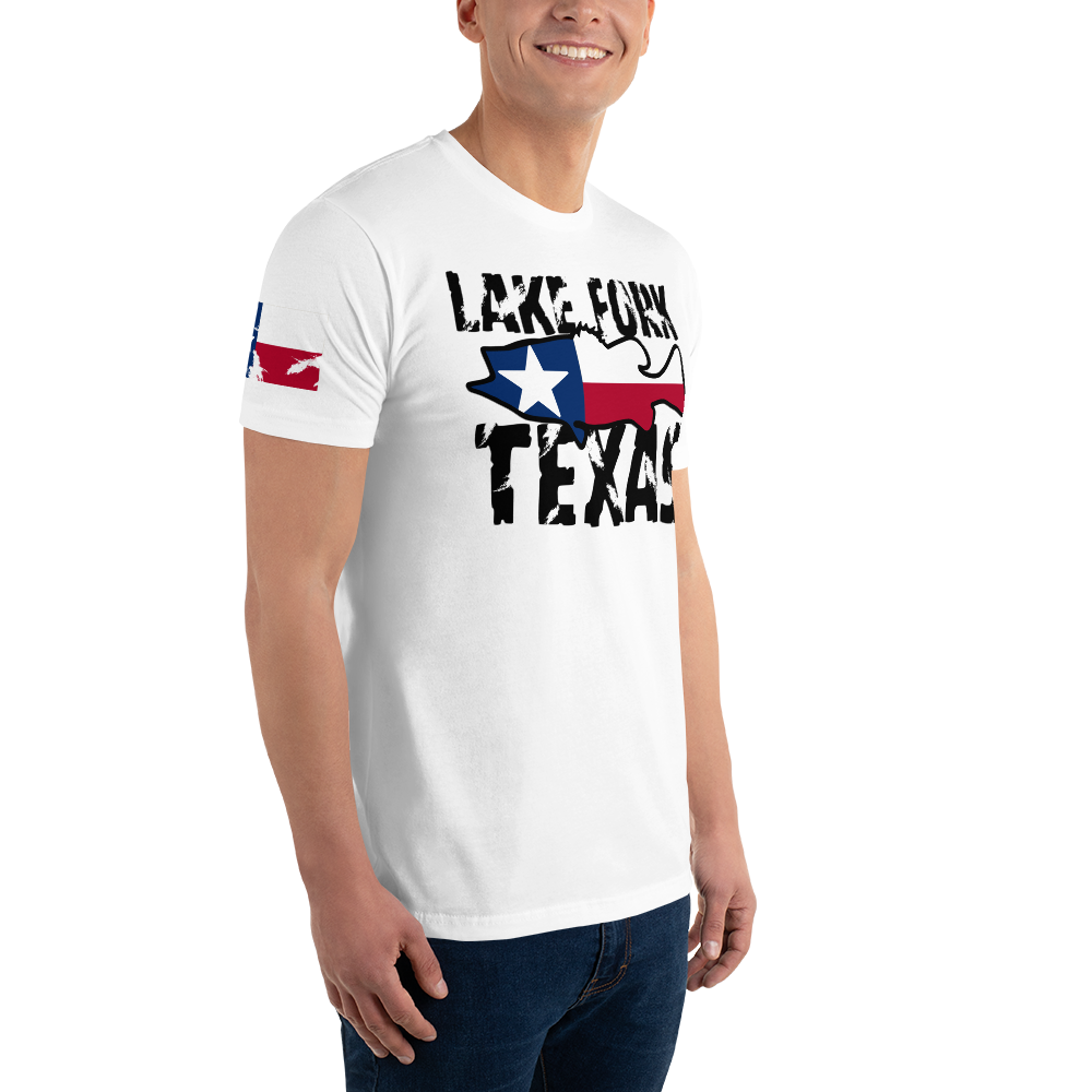 Lake Fork Texas Men's Fitted T-Shirt (Southern Serenade Series)